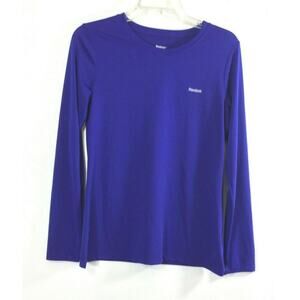 Reebok Mens Shirt Size Small Dri Fit‎  Long Sleeve Blue Pullover Top